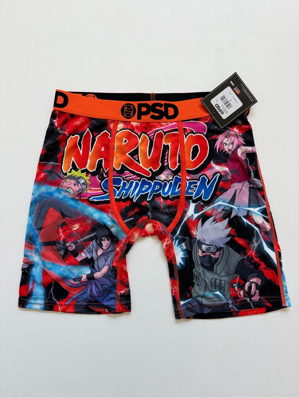 PSD Naruto Shippuden Boxer Briefs - Black/Orange/Pink/Blue/Gray